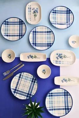 Obrázok produktu pre Hermia Concept, raňajková sada (14 dielov) zo 100 % PORCELÁNU, 6 servírovacích tanierov (20 cm), 4 univerzálne misky (10 cm), 2 misky na olej (19 x 12 cm), 2 tanieriky (20 x 7 cm) | Vhodné do umývačky riadu a mikrovlnnej rúry, ideálne na každý raňajkový stôl!