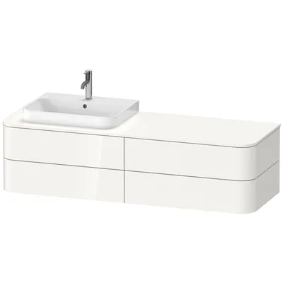 Produktbild von DURAVIT HP4963L2222 WTU HappyD2+ wandh.,408x1600x550mm