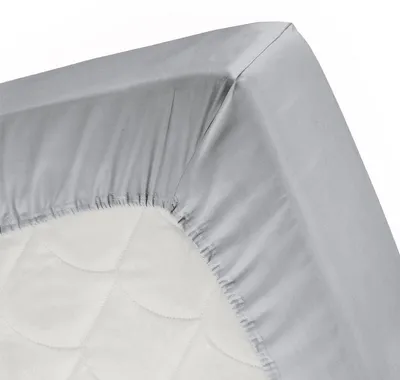 Produktbild von Cinderella - Topper-Spannbettlaken (bis 15 cm) - Jersey - 180x200/210 cm - Light Grey