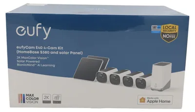 Produktbild von eufyCam E40 4-Cam Kit (HomeBase S380 and Solar Panel)