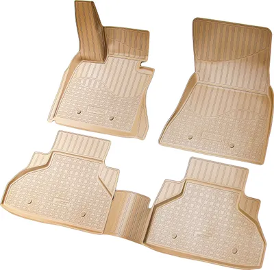 Immagine prodotto di Tappetini in gomma per BMW X6 F16 F86, anni 2014-2019, beige, su misura
