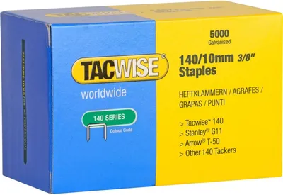 Image de Agrafes TACWISE 140/10 mm zinguées 5.000 pièces
