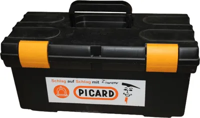 Immagine prodotto di PICARD valigetta porta attrezzi 50x24x22 cm Cassetta porta attrezzi con inserto in plastica nera