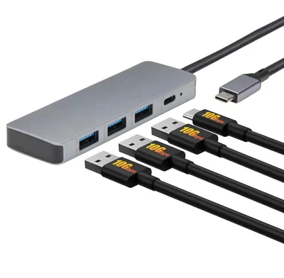 Produktbild von A. Basics USB-Hub-Dock für USB 3.2/3.1 2. Generation, 10 Gbit/s, USB-C auf 1 x U