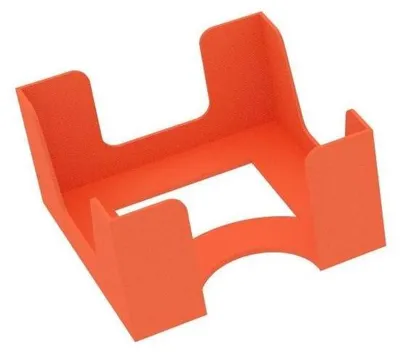 Produktbild von Kartenhalter für 70 x 70 mm Spielkarten, 1 Fach, orange, bis 120 Karten