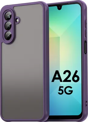 Produktbild von Handyhülle für Samsung Galaxy A26 Matt Stoßfest Schutzhülle Back cover in Lila