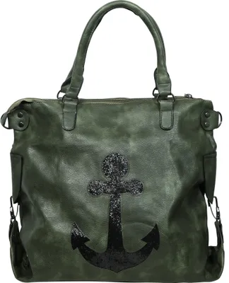 Produktbild von Schultertasche mit Ankermotiv, Kunstlederion