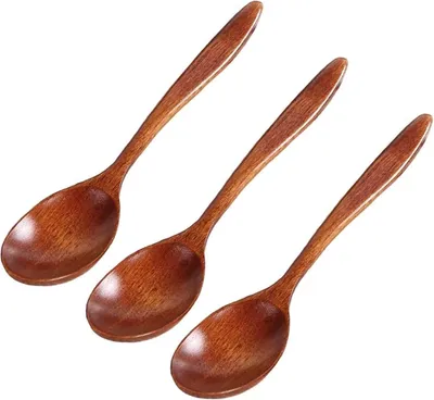 Produktbild von Natürliche Holzlöffel Set - Umweltfreundliches Besteck für Kaffee, Tee und Honig (3 Stück)