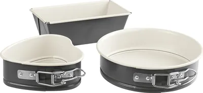 Image de DR.OETKER Mini-Backform Exclusive Springform, Springform "Herz", Kastenform 3er Set