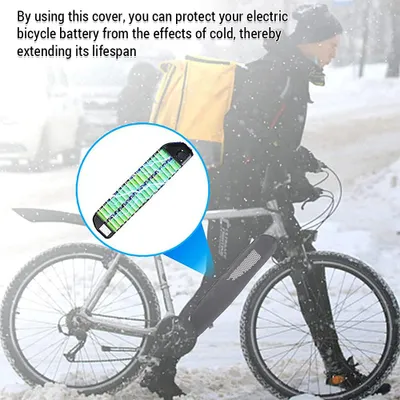 Immagine prodotto di Copribatteria per e-bike, in neoprene, impermeabile, antipolvere, protezione riflettente