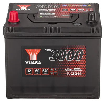Produktbild von YUASA YBX3000 Starterbatterie 12V 60Ah 540A/EN Batterie