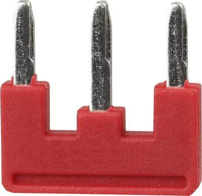 Produktbild von Steckbrücke für Schnellverbinder Reihenklemmen 5,2 mm² 3-polig rot