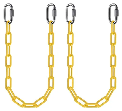 Image de Ensemble de 2 chaînes suspendues pour fauteuil hamac, avec mousquetons