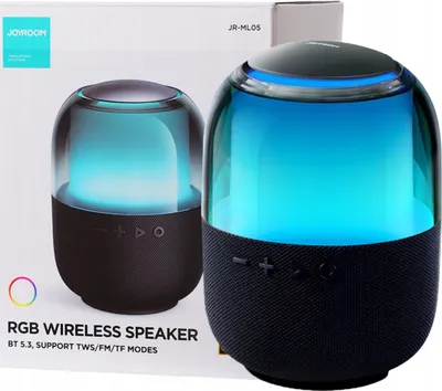 Obrázek produktu pro Joyroom bezdrátový Bluetooth 5.3 RGB reproduktor JR-ML05 - Černá KP25136