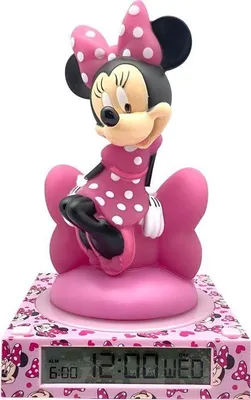 Produktbild von KIDS EUROSWAN Minnie 3D Nachtlicht mit Wecker 86536