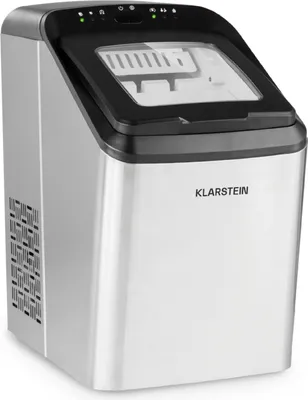 Produktbild von Klarstein Eiswürfelmaschine Klein, 2,9 L Eiswürfelbereiter, Eiswürfelmaschine für 15 kg Große und Kleine Eiswürfel, Schnelle Mini-Eiswürfelmaschine, Eiswürfelbereiter Selbstreinigend