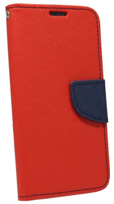 Produktbild von cofi1453® Buch Tasche Fancy kompatibel mit iPhone 11 Handy Hülle Etui Brieftasche Schutzhülle mit Standfunktion, Kartenfach Rot-Blau