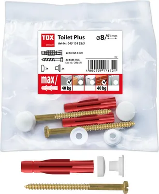 Produktbild von TOX Stand-WC-Befestigung Toilet Plus weiß / innen