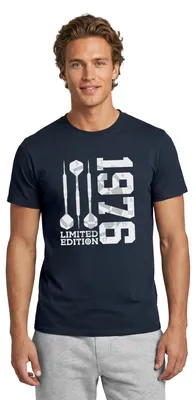 Produktbild von Spreadshirt 50. Geburtstag | Limited Edition 1976 | Dart Männer T-Shirt, XL, Navy
