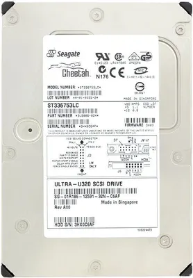 Produktbild von Festplatte Dell 36GB ST336753LC SCSI 80PIN 15000RPM 3.5'' Zoll 01R186