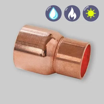 Productafbeelding van Koperen manchetverlenger, mannelijk/vrouwelijk, soldeerbaar, Ø54X22 Mm