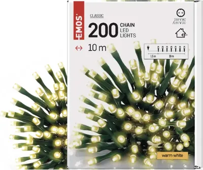 Obrázek produktu pro Vánoční osvětlení stromu 10M 200 LED teplá bílá