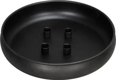 Produktbild von Kerzenschale CANDLELIGHT schwarz Metall mit 4 magnetischen Kerzenhaltern Advent
