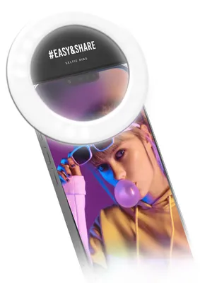 Produktbild von SBS Selfie-Ringlicht, schwarz