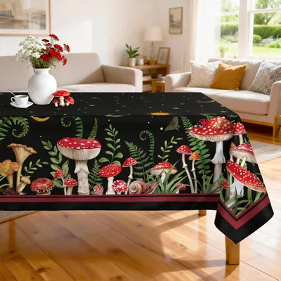 Boho Tischdecke, wasserabweisend, 152x304 cm, rechteckig, vintage