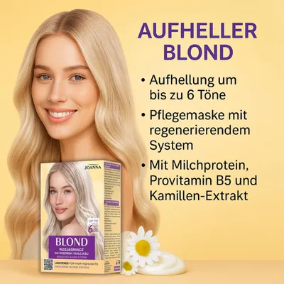 Zdjęcie produktu dla JOANNA Naturia Rozjaśniacz do pasemek 6-tonowy Multi Blond Super