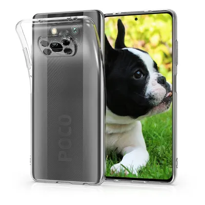 Produktbild von kwmobile Hülle kompatibel mit Xiaomi Poco X3 NFC / Poco X3 Pro - Silikon Handyhülle transparent - Handy Case in Transparent