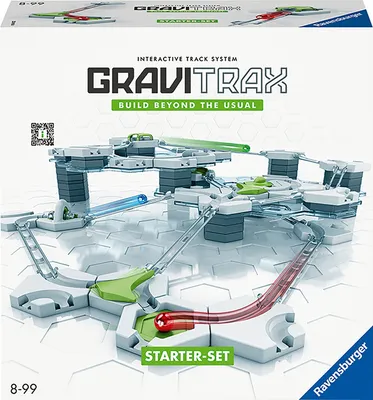 Ravensburger GraviTrax Starter-Set. Interaktives Kugelbahnsystem, Konstruktionsspielzeug für Kinder ab 8 Jahren. Kombinierbar mit allen Produktlinien, Starter-Sets, Extensions und Elements für das GraviTrax Kugelbahnsystem.