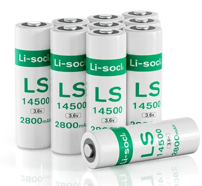 Image de 10 piles LS1450O, 3,6 V, AA, lithium, 2800 mAh, ER1450O, batterie lithium, haute capacité