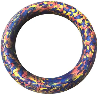 Produktbild von Hundespielzeug, leichtes schwimmendes Kauspielzeug für Haustiere, bissfest, interaktiver Hundetrainingsring für Outdoor-Aktivitäten