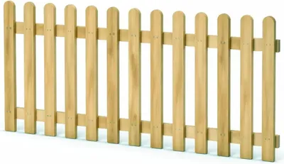 Produktbild von Holzpaket für Gartenzaun Lattenzaun inkl. Schrauben 180 cm lang Kiefer imprägniert Typ A 80 cm hoch
