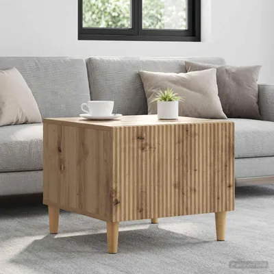 Image de vidaXL Table basse en chêne Artisan 49 x 50 x 40 cm, bois d'ingénierie