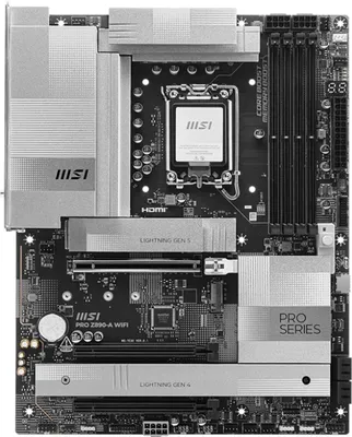 Produktbild von MSI PRO Z890-A WIFI Motherboard Intel Z890 LGA 1851 (Socket V1) ATX