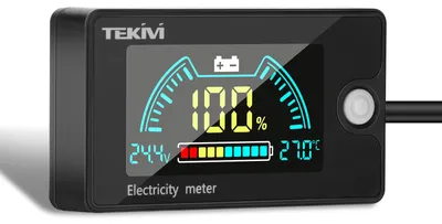 Batteriekapazitätsmonitor DC 8-100 V, Alarm, Temperatur