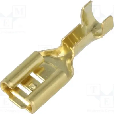 Zdjęcie produktu dla 10 sztuk: Złączka kablowa płaska, żeńska, 0,8 mm, 4,8 mm, 0,5÷1 mm², do przewodów izolowanych 3801.60