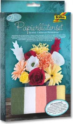 Produktbild von folia Papierblütenset 21 Teile