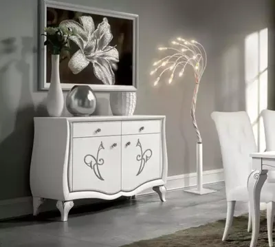 Immagine prodotto di Credenza cassettiera soggiorno cassettiere mobili bianchi mobile in legno