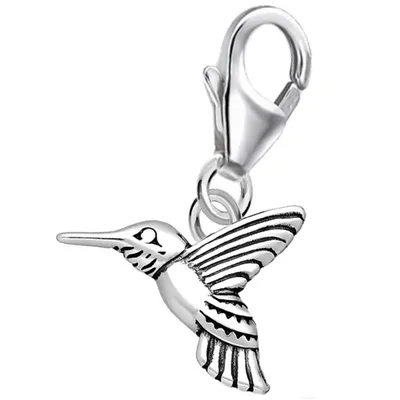 Kolibri Charm Anhänger für die Seele der Natur I Echtsilber Vogel

