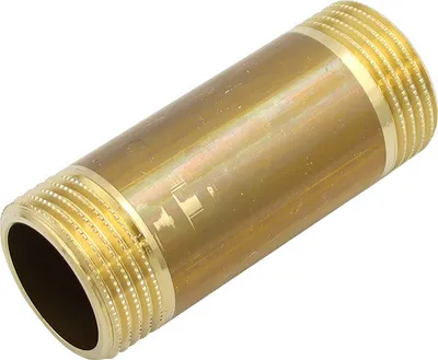 Produktbild von Messing Rohrdoppelnippel 1 Zoll x 80mm DN25 Langnippel Rohrnippel Gewindenippel