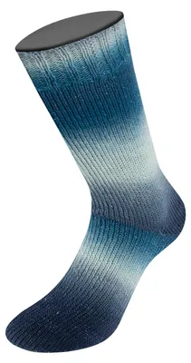 Produktbild von Lana Grossa - Meilenweit 100g Color Mix Sparks 7620 dunkelpetrol graupetrol mint graublau stahlblau