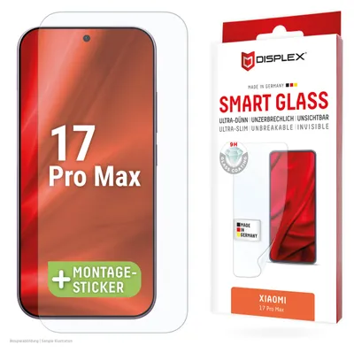 Obrázok produktu pre Displex 02219, Xiaomi, 17 Pro Max, Suché aplikovanie, Odolné proti lámaniu, Odolný voči nečistotám, Odolné proti poškriabaniu, Priehľadná, 1 kusov