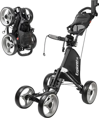 Image de CaddyTek Explorer V8 Superlite chariot de golf 4 roues argent 2019 Modèle