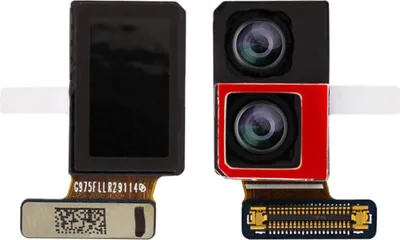 Obrázok produktu pre Clappio, modul prednej kamery s flexibilným káblom pre Samsung Galaxy S10 Plus, čierna farba