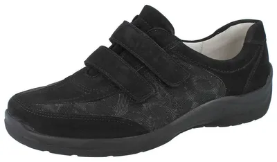 Produktbild von WALDLÄUFER H-Hesna Damen Kletthalbschuhe schwarz Nubukleder - Größe: UK 7