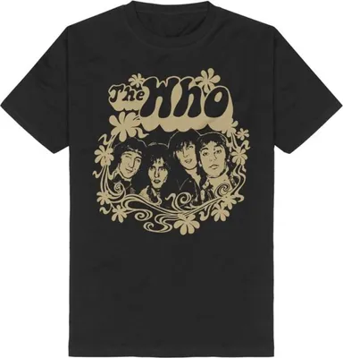 Produktbild von The Who T-Shirt Herren Floral schwarz Band-Merch, Bands 100% Baumwolle L