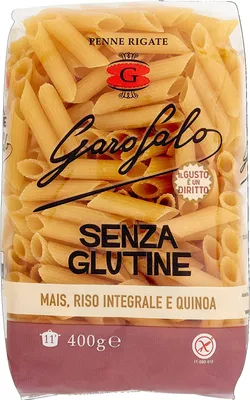 Produktbild von 12x Pasta Penne Rigate senza Glutine Glutenfreie Penne rigate Nudeln gluten free 400g + Italian Gourmet Polpa 400g